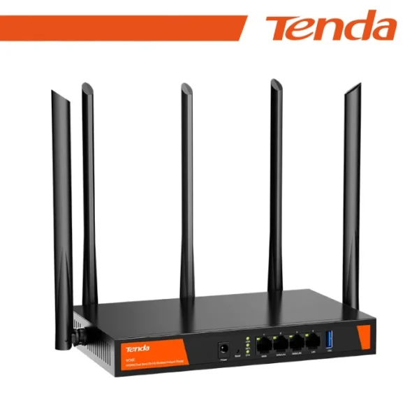Hotspot Router Dual Band AX3000 Wi-Fi Wireless - W30E Tenda - Black