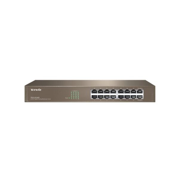 Switch TENDA TEG1016D 16 porte 10/100/1000MBPS 11'' - Blue