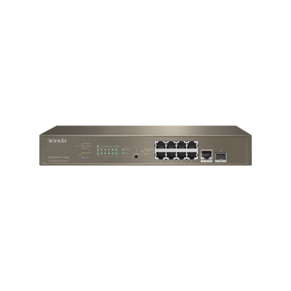 Switch Tenda L3 Managed PoE 8-porte 10/100/1000 - G5310P - Light brown