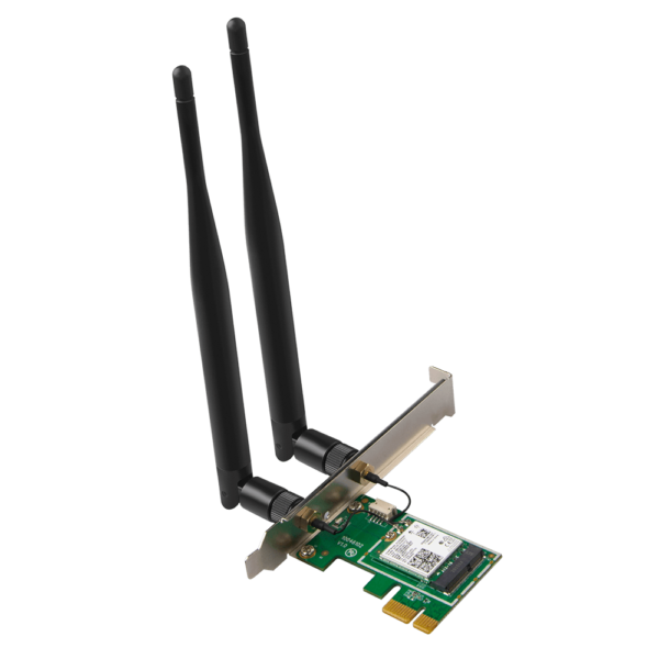 Scheda PCI-Express AX3000 Wi-Fi 6 Bluetooth 5.0 DualBand E30 - Black