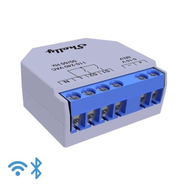 Shelly Plus 0-10V Dimmer – Dimmer AC 1 Canale WiFi con Uscita 0-10V