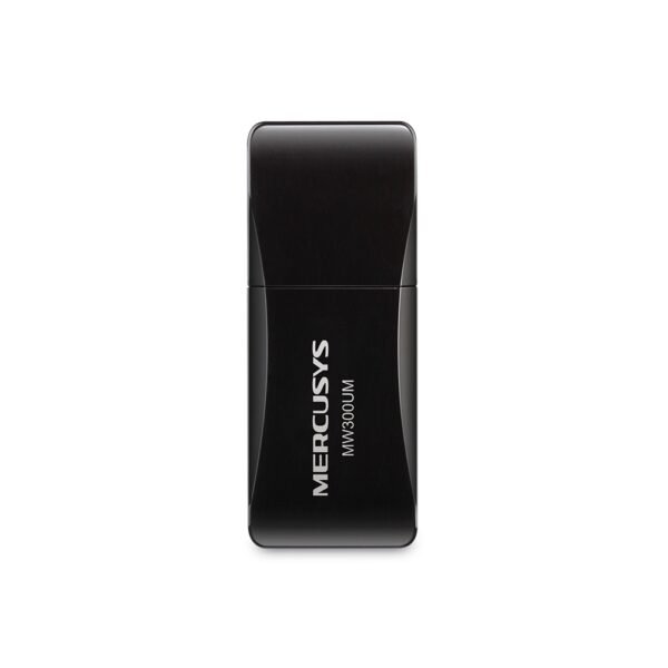 Mini scheda Wireless N300 USB 2.4GHZ - Mercusys MW300UM - Black