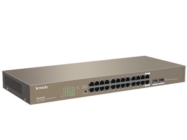 Tenda TEG1024F 24 Porte Gigabit Unmanaged Switch 2xSFP - Brown