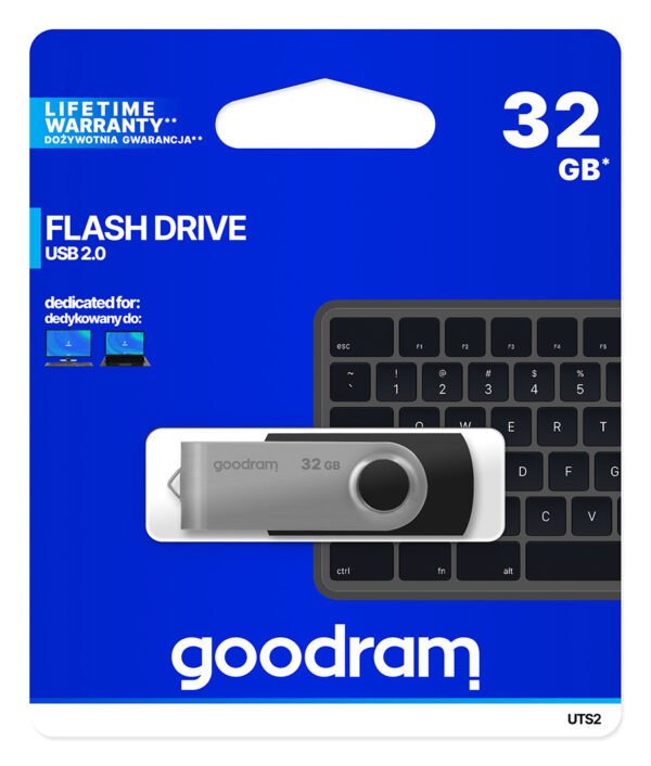 Chiavetta/Pendrive USB Goodram Twister 32GB nera USB 2.0 - Black